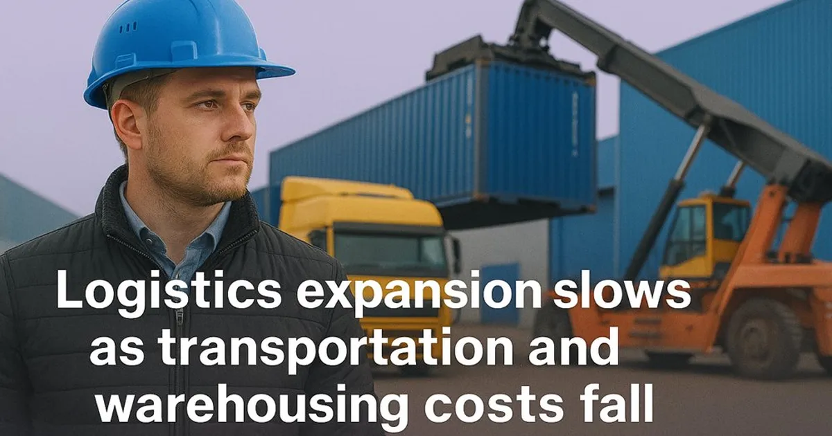 Logistics expansion slows as transportation and warehousing costs fall